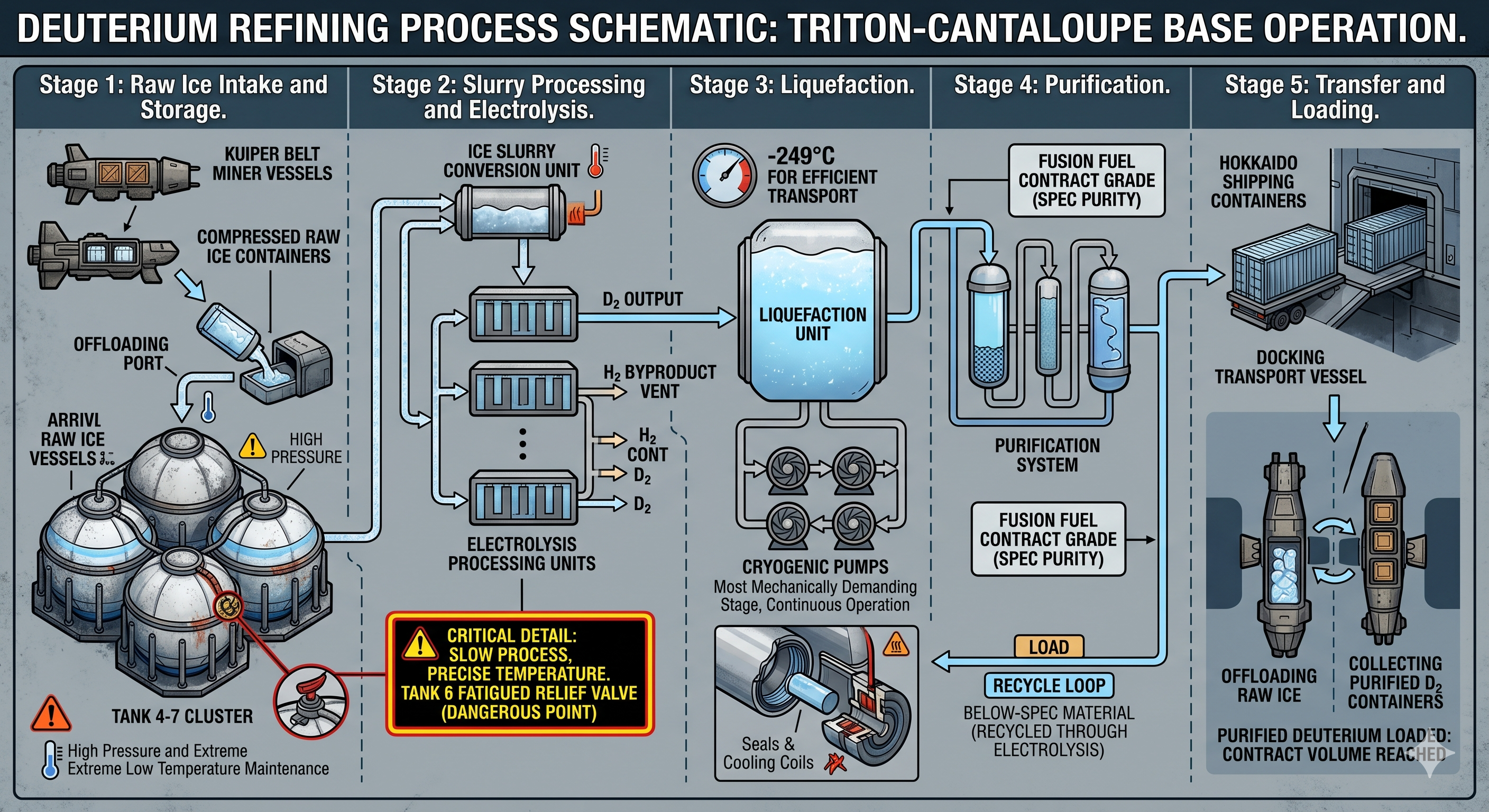 Triton-Cantaloupe Refining Process